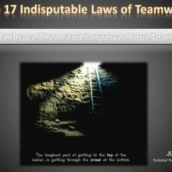 The 17 indisputable laws of teamwork