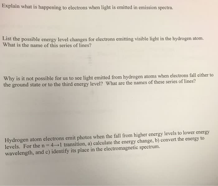 Complete this sentence atoms emit visible and ultraviolet light