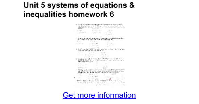 Unit 1 equations and inequalities homework 1